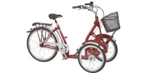 Trehjulet cykel med 2 fronthjul