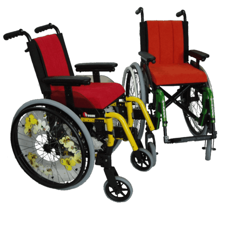 Bomi Barn kørestol - Fra 26 cm